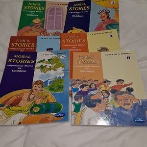 Moral Stories for Children - Set (Assorted Colors) Inspirational Stories 6 Books
